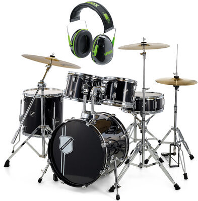 Millenium Focus 18 Drum Bundle Black Schwarz