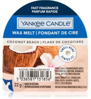Yankee Candle Coconut Beach cera derretida aromatizante 22 g. Coconut Beach