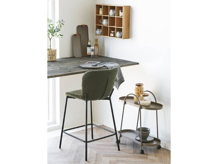 Barstuhl Khomo 2er-Set 47 x 95 x 55cm Dunkelgrün