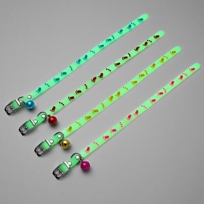 Fusion Finds Personalized Cat Collar With Reflective Safety Strip, Breakaway Buckle, Bell & Custom ID Tag as Shown xsold