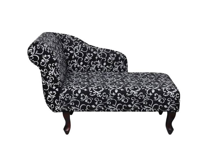 Chaise Longue Noir Et Blanc Tissu