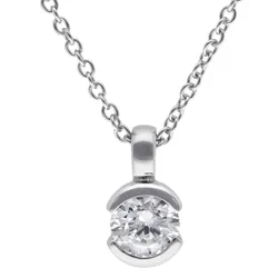 trendor 15142 Damen-Halskette 925 Silber rhodiniert Zirkonia-Collier