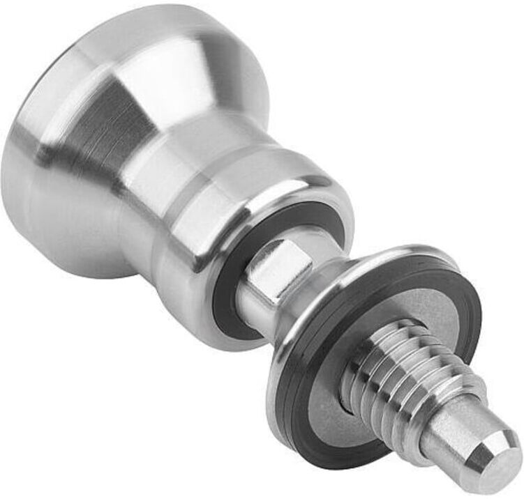 KIPP Arretierbolzen Hygienic Design M10 Ø 6mm Form A Edelstahl (K1698.0110601)