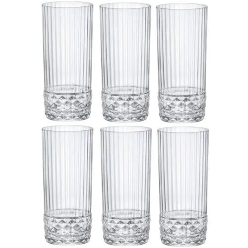 Bormioli Rocco America Longdrinkglazen, 490 ml, 6 stuks
