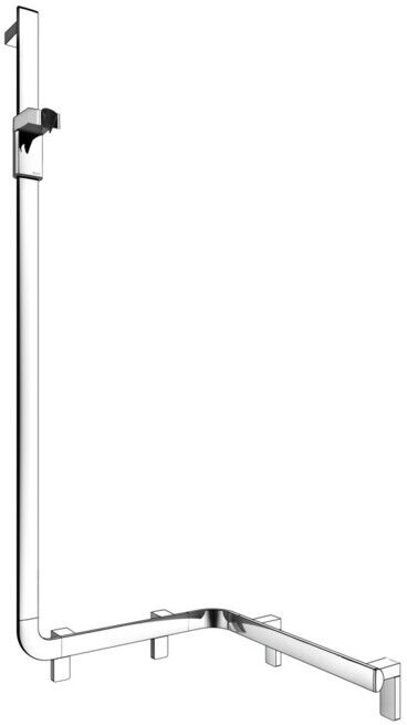Keuco AXESS Barre de douche chromée, 550 mm, avec barre de douche, version gauche (35008016602)