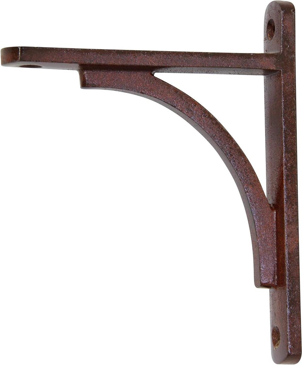 Decoratieve Plankbeugel van Smeedijzer met Roest Afwerking - 15,24 x 12,07 cm