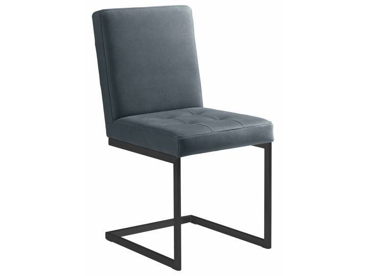 Moderano Freischwinger-Stuhl LUPO II, dunkelgrau, Stoff