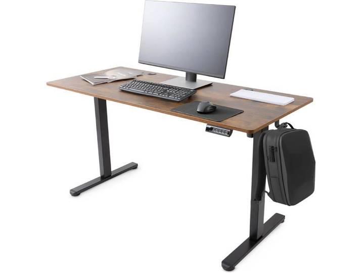 AREBOS Bureau électrique réglable en hauteur 140 x 60 cm - Fonction mémoire - Bureau d'ordinateur réglable 72 à 118 cm