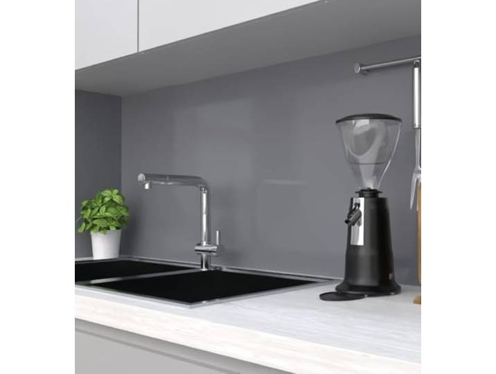MyMaxxi Küchenrückwand selbstklebend - Matte, 0,4 mm Premium Spritzschutz Folie als günstige Alternative zu Glas, einfache Montage & leichte Reinigung - Motiv: Farbe Mondgrau 340 x 60 cm
