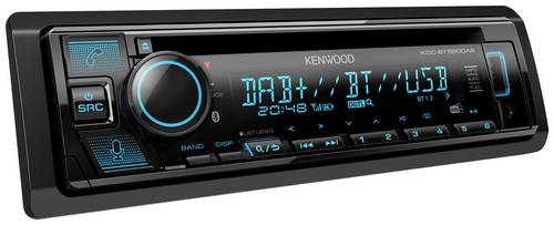 Kenwood KDC-BT560DAB Autoradio Anschluss für Lenkradfernbedienung, Bluetooth-Freisprecheinrichtung, DAB+ Tuner