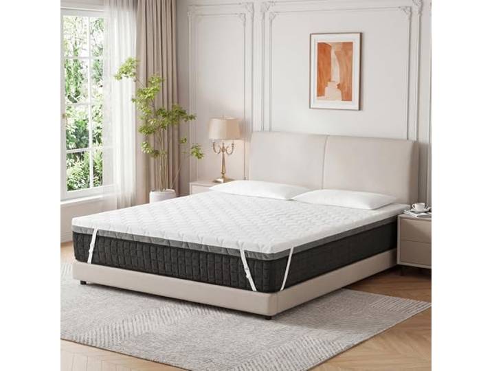 Dyonery Matratzen Topper 180x200cm, 10cm Höhe – Kaltschaumkern mit H2 & H3, Matratzentopper für Boxspringbett, Schlafsofa & Wohnwagen – Gelschaum für optimale Druckentlastung