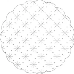 Mank Tablettdeckchen aus Tissue mit Sterne - Punkte - Prägung in Weiss, Ø 100 mm, 250 Stück - Untersetzer Einweg