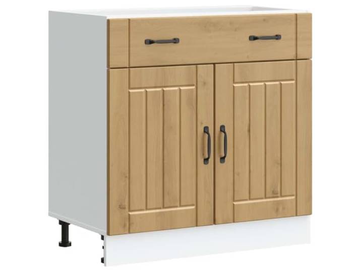 vidaXL Küchen-Unterschrank Lucca Artisan-Eiche Holzwerkstoff