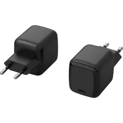 HNP 65EU-CPDGAN - USB-Ladegerät, 65 W, 5-20 V, USB-C, PD 3.0, QC 3.0, schwarz