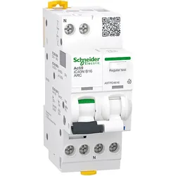 Schneider Electric Brandschutzschalter AFDD 1P+N, 16A, B A9TPD4616