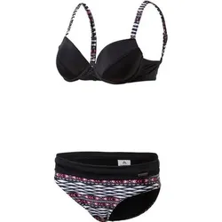 FIREFLY Damen Bikini Valentina, Größe 44D in Schwarz Schwarz