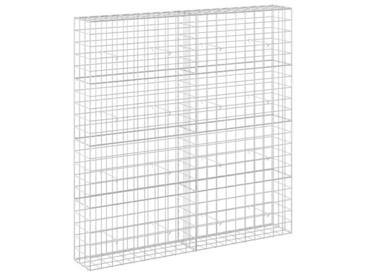 Verzinkter Stahl, 200 x 30 x 200 cm, Draht, 5 mm, Maschenweite 10 x 10 cm Verzinkter Stahl, Draht 5 mm, Maschen 10 x 10 cm, Maße 200 x 30 x 200 cm, Haken und Clips, für den Außenbereich