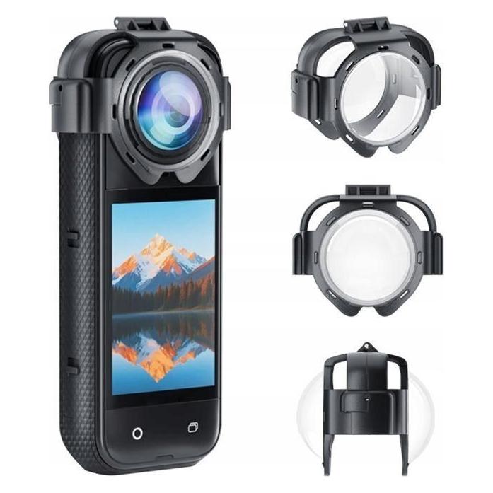 Puluz lens covers for Insta360 X5 camera (snap-on) (PU750T)