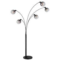 Stehleuchte SEYMOUR (LBH 98x110x208 cm) - schwarz - LBH 98x110x208 cm