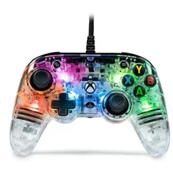 Analog / Digital Gamepad für PC, Xbox One, Xbox Series S, Xbox Series X (Schwarz, Transparent) Pro Compact Colorlight 