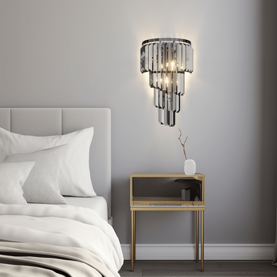 Umbra Sconce   Luxury Crystal Sconce   Warm White (3000k)   Bedroom Lighting   Living Room Lighting   Wall Lighting   Indoor Lighting   MOD LIGHTING