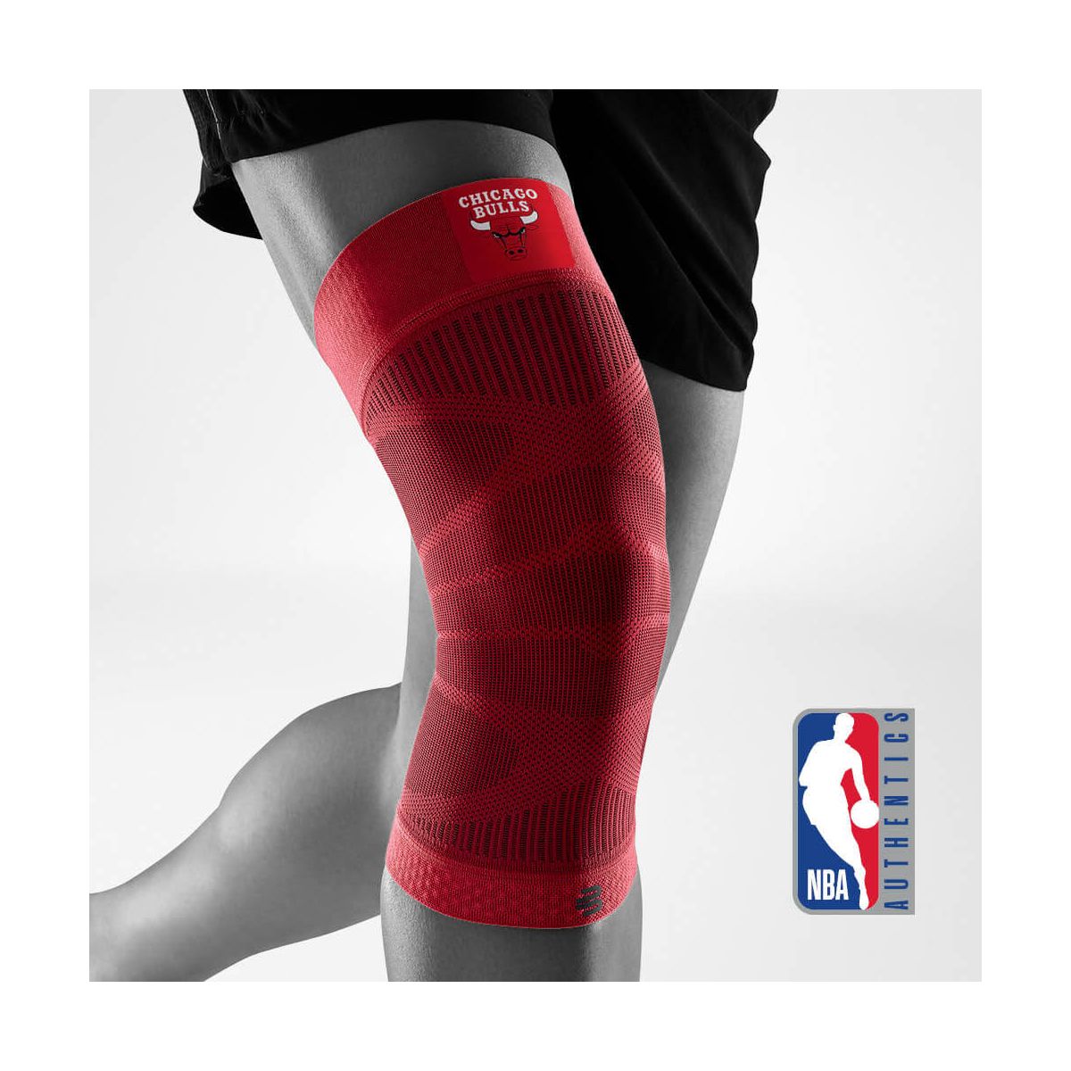 Bauerfeind Sports Comp.Knee Support,nba rot, bulls (ROT-BUL) XL 70000210