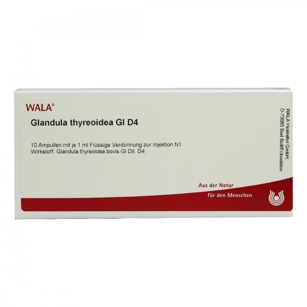 WALA Heilmittel GmbH Glandula Thyreoidea Gl D4 Ampullen 02831076