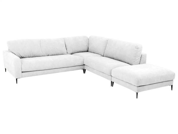 Ecksofa Umberto Basic Candy / Farbe: Bianco / Material: Leder Basic