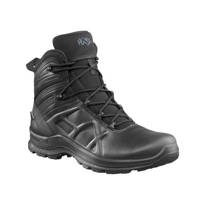 Wanderstiefel HAIX "Tactical 2.0 GTX mid", Damen, Gr. 10, schwarz, Obermaterial: 50% Rindsleder Leather cow. 50% Lammleder LEL., Schuhe Wanderstiefel