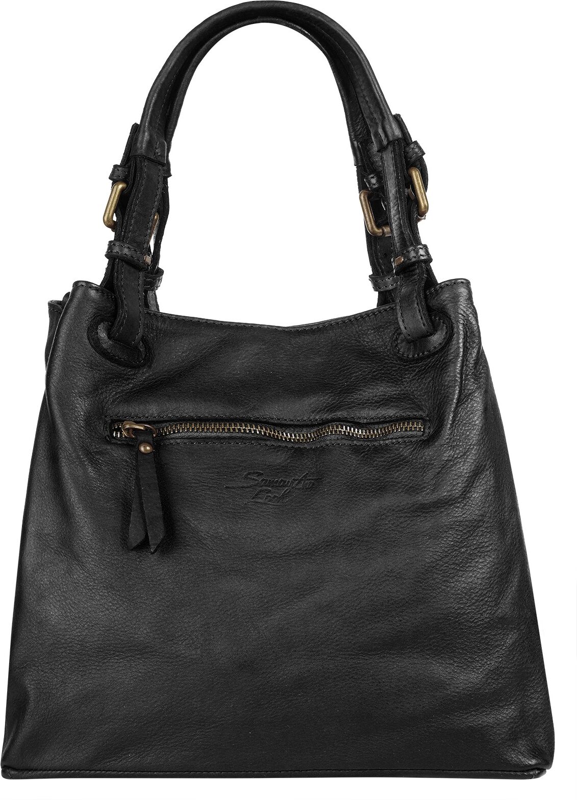 Shopper SAMANTHA LOOK "SAMANTHA LOOK Damen echt Leder, Made in Italy", Damen, Gr. B/H/T: 38cm x 30cm x 13cm onesize, schwarz, Leder, Taschen Shopper, echt Leder, Made in Italy