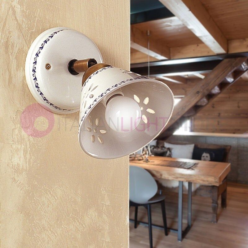 Massarosa Mini Applique Spot Ceramica Rustica Country