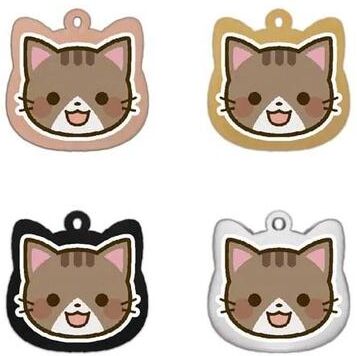Uplift Essentials Cute Personalized Stainless Steel Cat Identification Tags style 2
