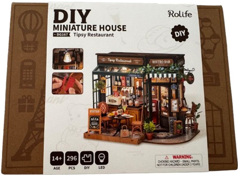 Tipsy Restaurant - Miniature 3D DIY Rolife