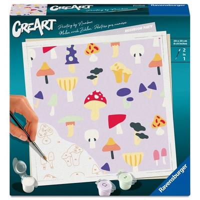 CreArt, Malen nach Zahlen Adults Trend - Pilzparty