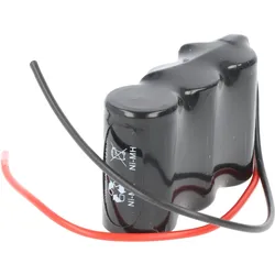 AccuCell Notleuchtenakku NiMH 3,6V 3500mAh F1x3 Sub-C mit 200mm Kabel ersetzt RPower 20102 (Sub-C), Akku Ladegerät