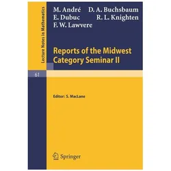 Reports of the Midwest Category Seminar II, Fachbücher von M. Andre
