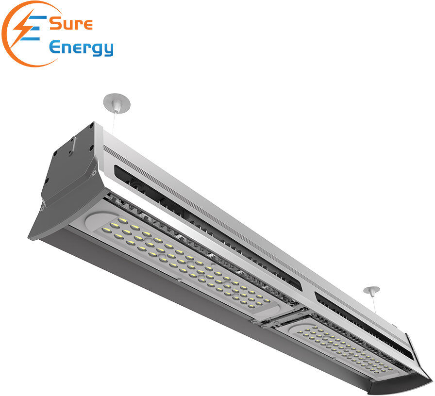 Symple Stuff Ener - J 150W LED Linear Highbay CCT Switchable Industrial Warehouse Workshop Light IP65 Black 240V White 23.8cm H X 99.7cm W X 23cm D
