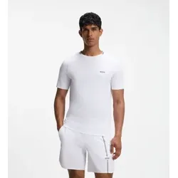 BOSS für Herren. 50564766 Trikot TOC Game 1 weiß (XL), Lässig, Sportlich, Polyester, Kurzarm