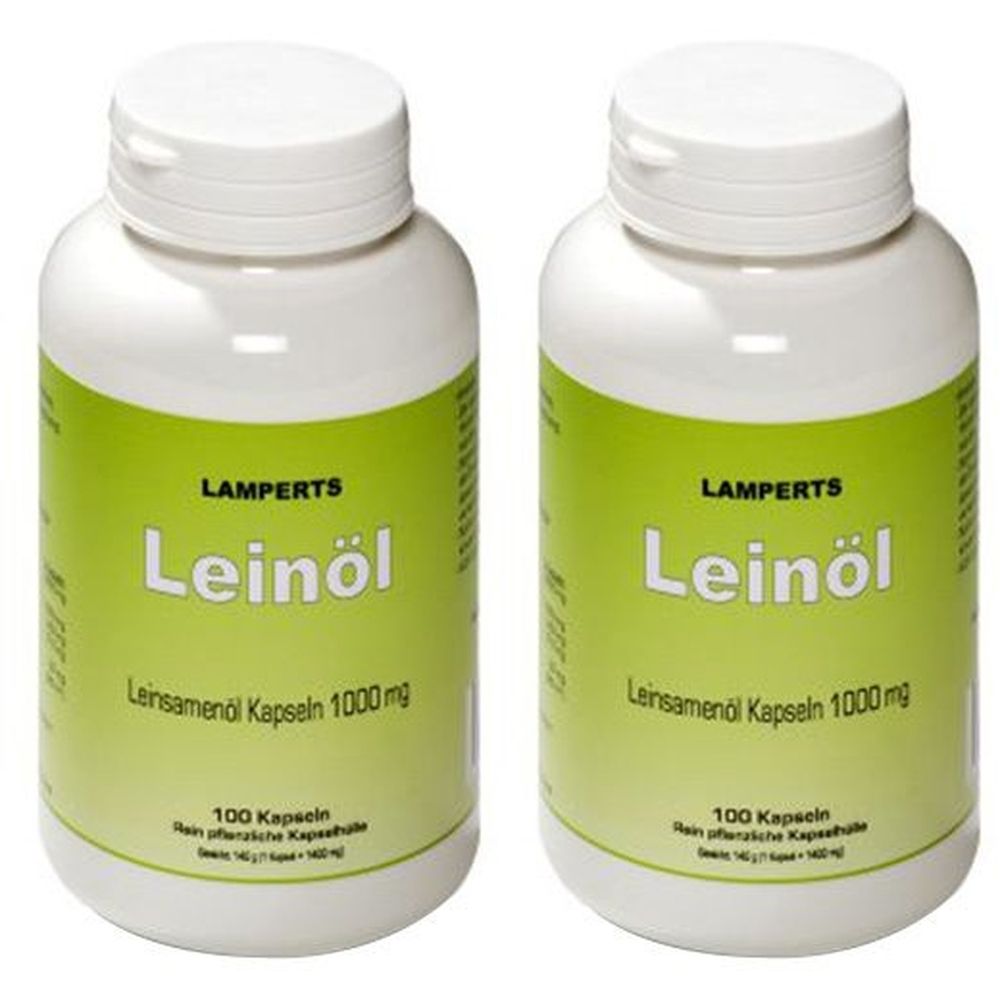 Leinöl 1000 mg Lamperts Kapseln 2x 2x100 St