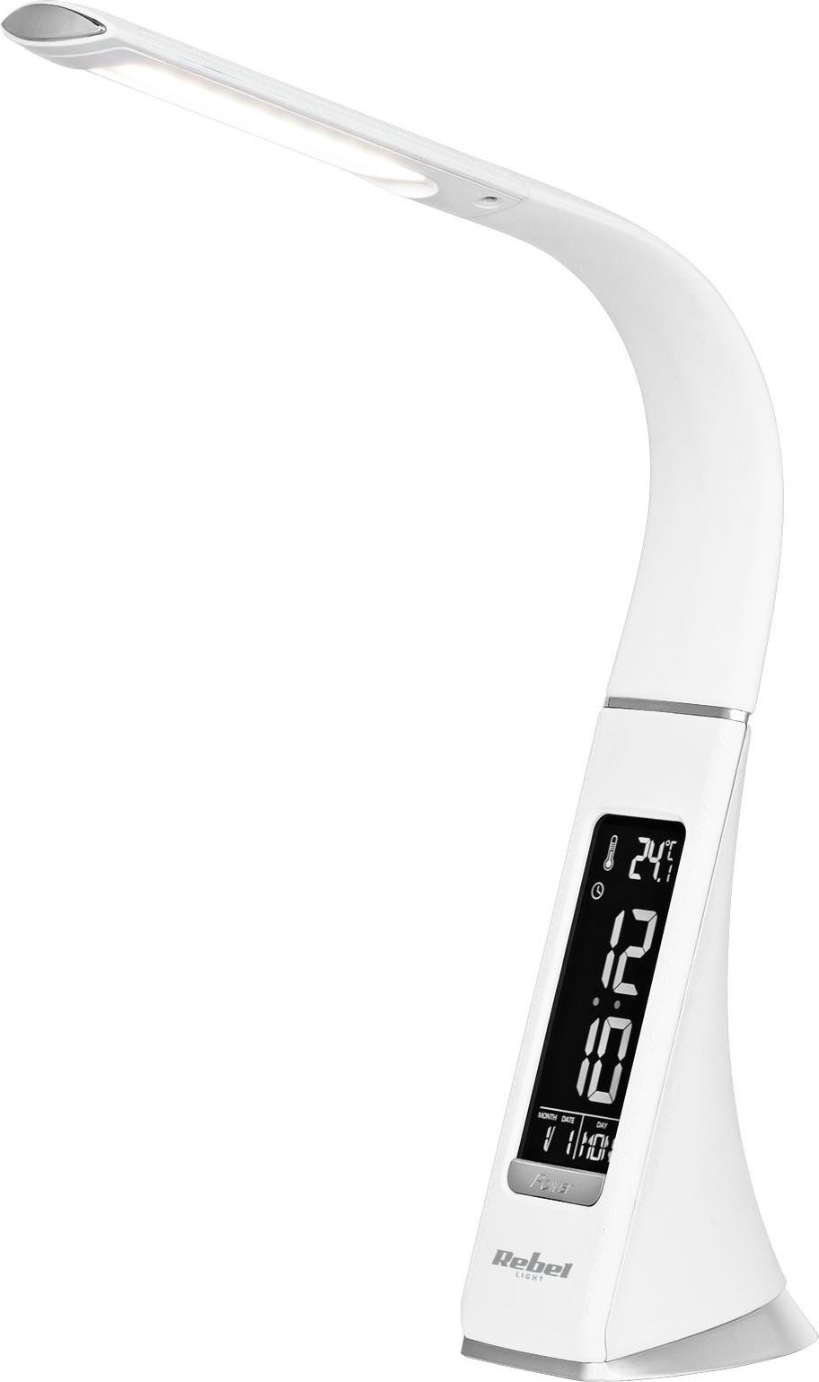 Rebel KOM1009-1 LED-bureaulamp met weerstation, wit
