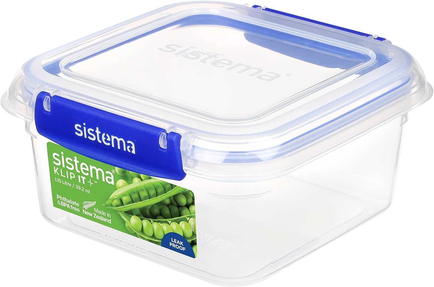 Sistema KLIP IT PLUS luchtdichte bewaardoos, 1,15 liter, blauw