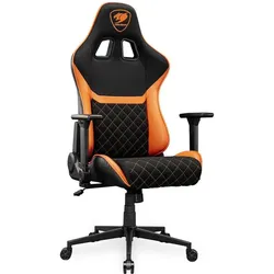 Cougar Gaming-Stuhl Armor One V2 F, PVC/Stoff,Schwarz/Orange, Gaming Stuhl, Schwarz, Orange