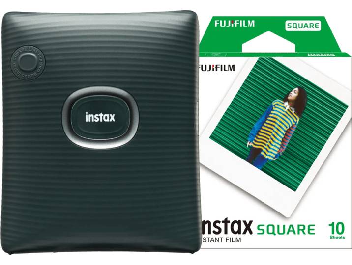 Fujifilm Instax Square Link Green + Fujifilm Instax Film Square WW1 (10 stuks)