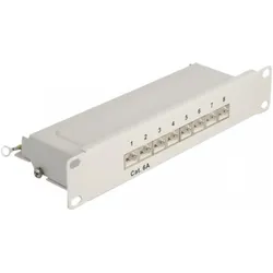 Delock Patch Panel RJ-45 X 8, Server Zubehör, Grau