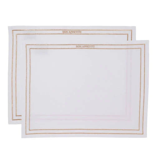 Vondels placemat BON APPETITO set van 2