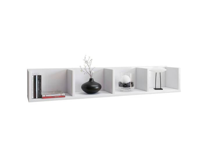 Mid.you Wandregal, Weiss, Holzwerkstoff, 97x15x17 cm, Wohnzimmer, Regal, Wandregal
