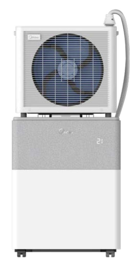 Comfee Midea PortaSplit Klimagerät 8.000 BTU, EEK A++ Smart WLAN App-Steuerung 10002696