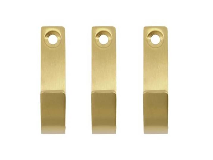 Meraki Thapsus haak 3-pack Geborstelde messing afwerking