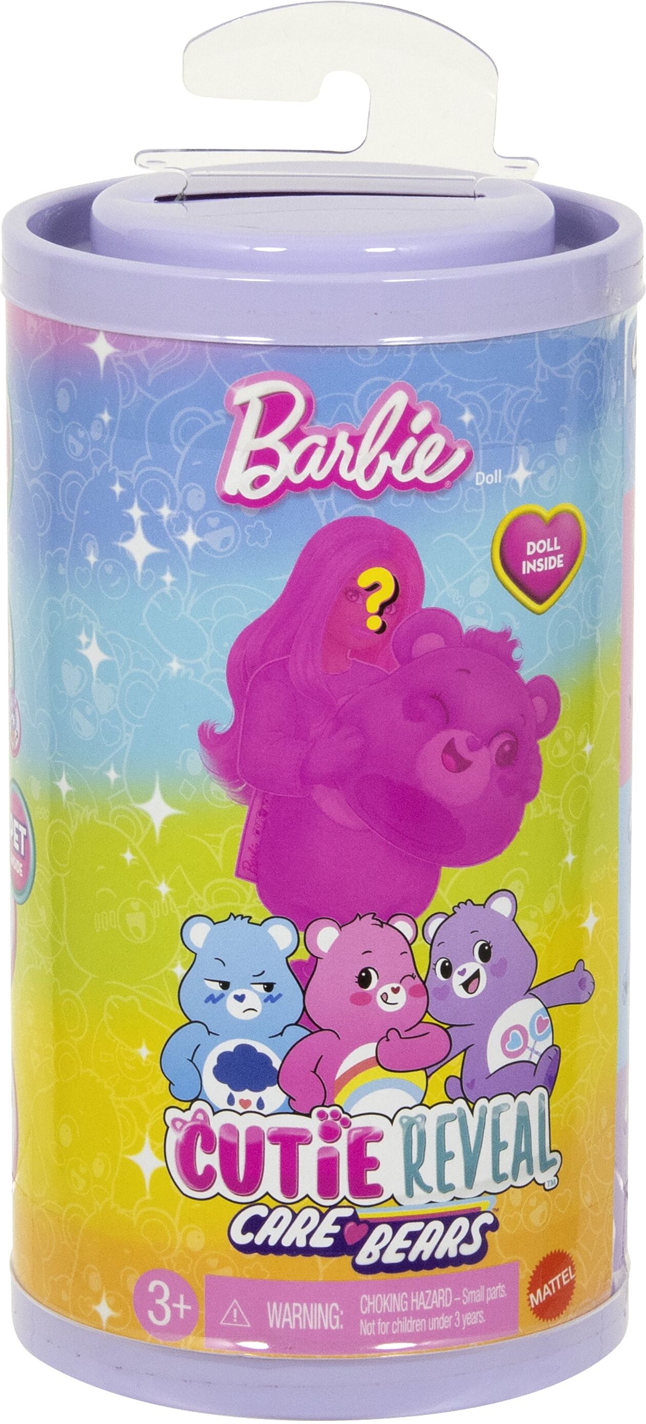 Mattel Barbie Cutie Reveal Care Bears Chelsea Doll with 6 Surprises Soft Toy for Girls