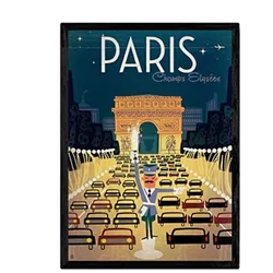 POSTER Verkehr Paris A3 Rahmenlos